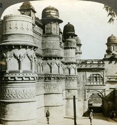 Palácio de Man Singh, Gwalior, Madhya Pradesh, Índia, c1900s.