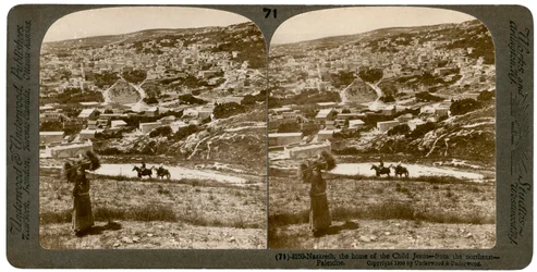 Nazaré, vista do nordeste, Palestina, 1900.