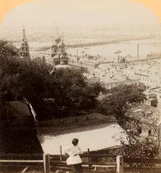 Níjni Novgorod, Rússia, o mercado de verão de todas as nações, 1898.