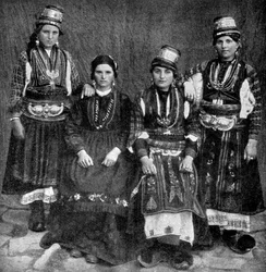 Mulheres ciganas, Albânia, 1922.