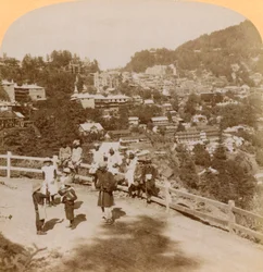 Simla, a bela estância de montanhas do Himalaia ..., Índia, 1902.