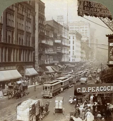 State Street, Chicago, Illinois, EUA, 1908
