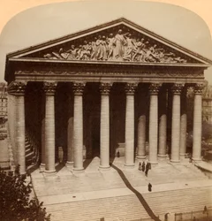 A Igreja da Madeline, Paris, França, 1900.