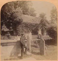A pequena Igreja Normanda, local mais singular da Inglaterra, Bonchurch, Ilha de Wight, 1900.
