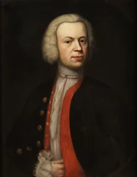 Retrato de meio comprimento de um cavalheiro com uma peruca