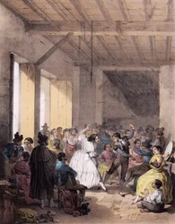 Baile da Boémia do século XIX - Dança dos ciganos no século XIX