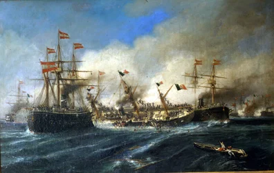 20/07/1866: Batalha de Lissa ao largo da Dalmácia: os austríacos destroem a frota italiana.