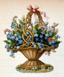 Um cesto de flores