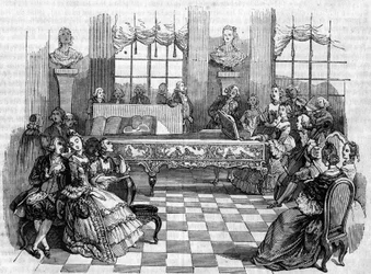 Um concerto no século XVIII.