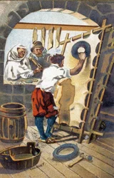 Um fabricante de parroute em 1575.