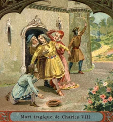 Morte acidental de Carlos VIII em 1498.