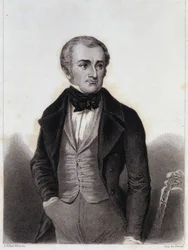 Adolphe Thiers (1797-1877) - gravura em “História da vida política e privada de Louis Philippe”