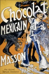 Publicidade "Chocolate Mexican Masson - ligeiramente doce e mais digestivo".