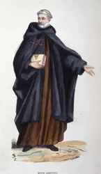 Monge arménio. Gravação de um álbum sobre ordens religiosas, Paris