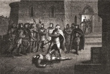 Assassinato de Étienne Marcel em 1358 - na 