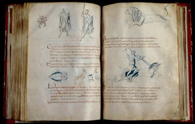 Manuscrito astronômico F 9176 escrito em Lobbes, com as constelações do hemisfério norte