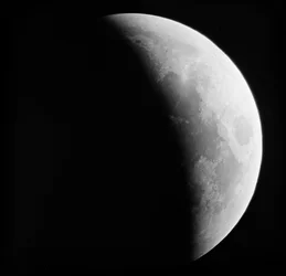 Lâmina de vidro astronómica do eclipse lunar da Lua (1910)
