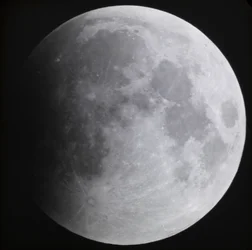 Lâmina de vidro astronómica do eclipse lunar da Lua (1910)