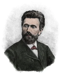 August Bebel (1840-1913), político e escritor marxista alemão - Retrato de August Bebel (1840-1913), político alemão