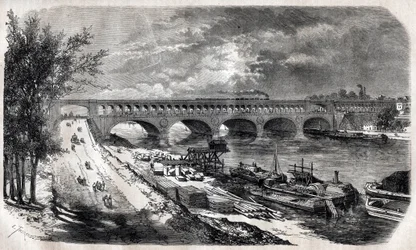Viaduto de Auteuil (Ponte Point du Jour) em 1867
