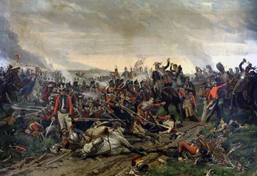 Batalha de Waterloo em 18 de junho