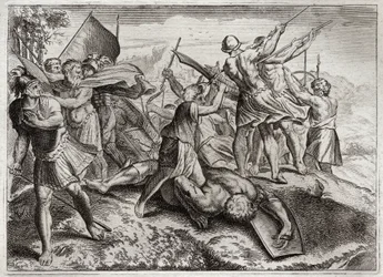 Bíblia de Royaumont, Velho Testamento: Jonathas Pontiff. Jonathas (Jonathan) sucede a seu irmão Judas Machabee (Maccabee, Macabee) à frente da revolta contra os Seleucidas. Ele conquistou várias vitórias. Diodote Tryphon finalmente surpreende-o por traição