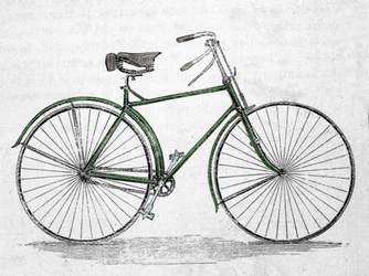Modelo de bicicleta com moldura.