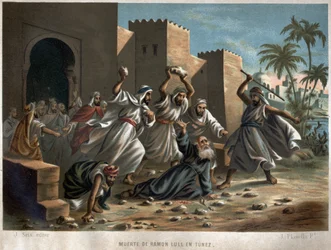 O Beato Raymond Lulle morreu no catalão Ramon Llull, em espanhol Raimundo Lulio (Lullo) (Lull) filósofo, teólogo e poeta catalão (1235 a 1315).