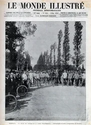 Bordeaux - o início da corrida Paris-Bordeaux - cobertura do "The Illustrous World" de 1895 -