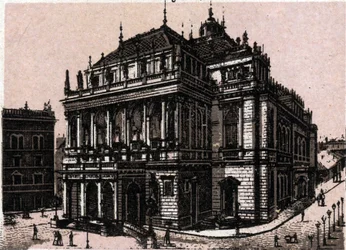 Budapeste, Hungria: vista do magyar kiralyi operahaz (ópera). em "O mundo ilustra 168 vistas" Sem data (final do século XIX)