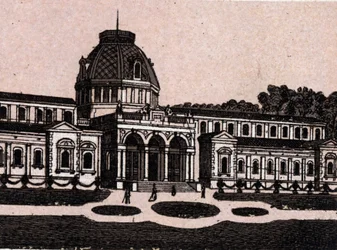 Budapeste, Hungria: vista das termas da Ilha Margaret (Isle Margareth). in "O mundo ilustra 168 vistas" Sem data (final do século XIX)