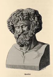 Busto de Hannibal ou Annibal Barca (247 a.C. - 183 a.C.), general cartaginês e estadista.