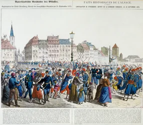 Capitulação de Estrasburgo e partida da guarnição francesa, 28 de Setembro de 1870