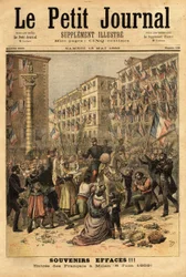 Celebração da entrada do exército napoleônico em Milão no dia 8 de junho