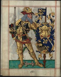 Carlos Magno (742-814) - Carlos o Grande (do Livro do Ameiro-Mor) par Anônimo