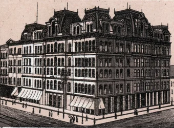 Chicago, EUA: vista de Field, Leiter & Co. (Field, Leiter & Co. Department Store). em "The world illustrates 168 views" Sem data (final do século XIX)