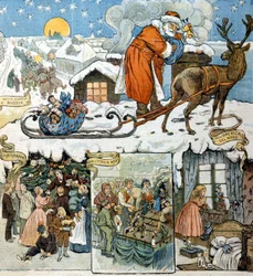 O costume de Natal em vários países: Rússia, Alemanha, Itália e América do Sul. 1892