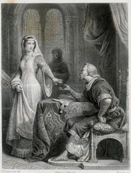 Clarisse de Somerghem. Gravura do século XIX.