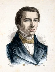 Claude Frederic Bastiat teórico liberal clássico, economista político - Retrato de Frederic Bastiat, Economiste (1801 - 1850) - em "Les Contemporains", n.d. final do século XIX.