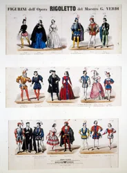 Fantasias "Rigoletto" de Giuseppe Verdi, baseado no romance "O Rei se diverte" de Victor Hugo