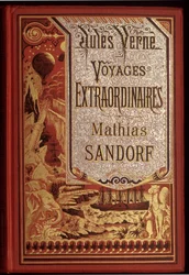 Capa do livro Mathias Sandorf, romance de Júlio Verne