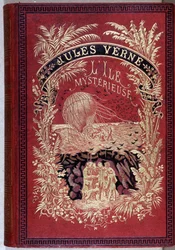 Capa do livro "A Ilha Misteriosa", de Jules Verne.