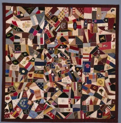 Edredão "Crazy", c.1885 (seda e veludo)