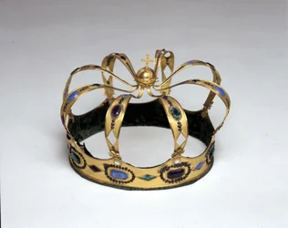 Coroa de Ouro e Pedras Gemas do Rei da Itália por Napoleão Bonaparte (1769 - 1821). Museu do Risorgimento. Milão