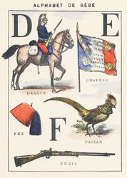 DEF: dragão, bandeira, faisão, fez, rifle
