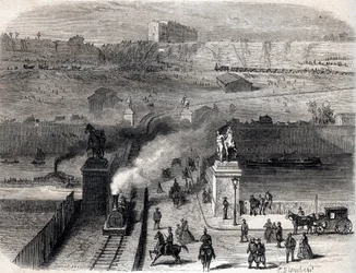 Demolição do Trocadero em Paris, em 1866 - Demolição do Tracadero em Paris, em 1866 -