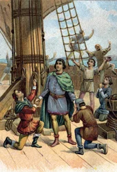 Descoberta da América por Cristóvão Colombo (Cristoforo Colombo) em 1492