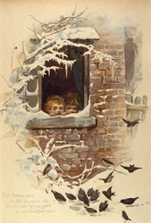 Coma passarinhos Querido tão rápido quanto você é capaz, c.1895