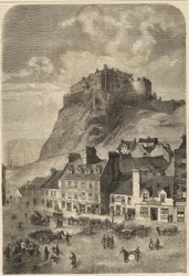 Edinburgh Castle - Castelo de Edimburgo na Escócia - 1864