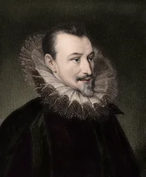 Edmund Spenser c1552/3-1599 - gravura - século XIX